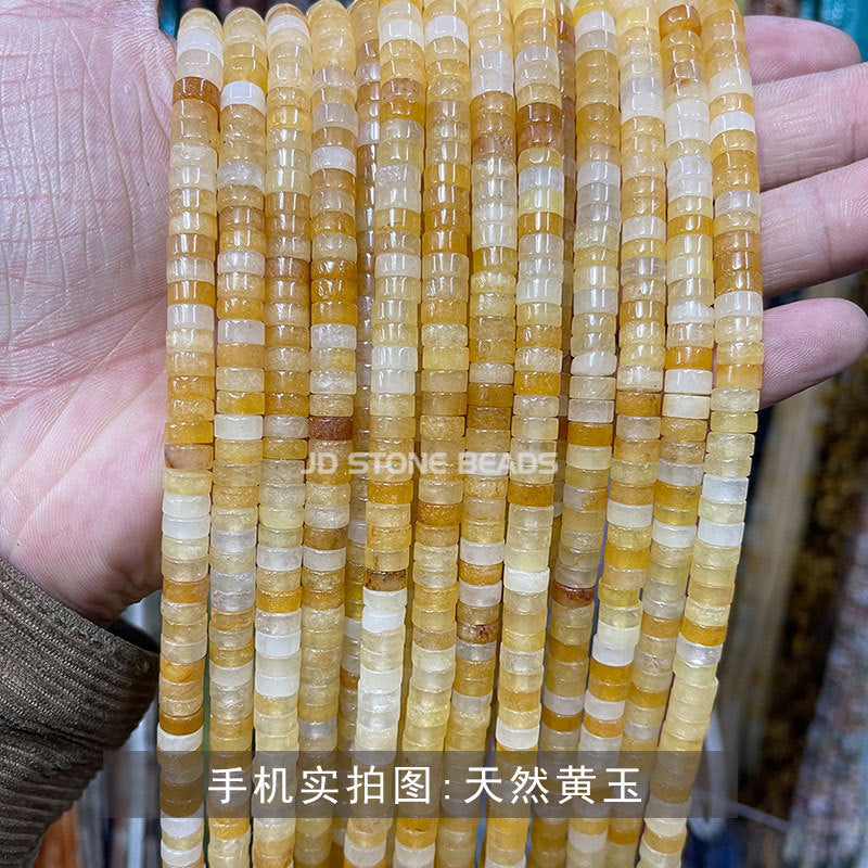 3 * 6Mm natural stone right angle disc loose beads