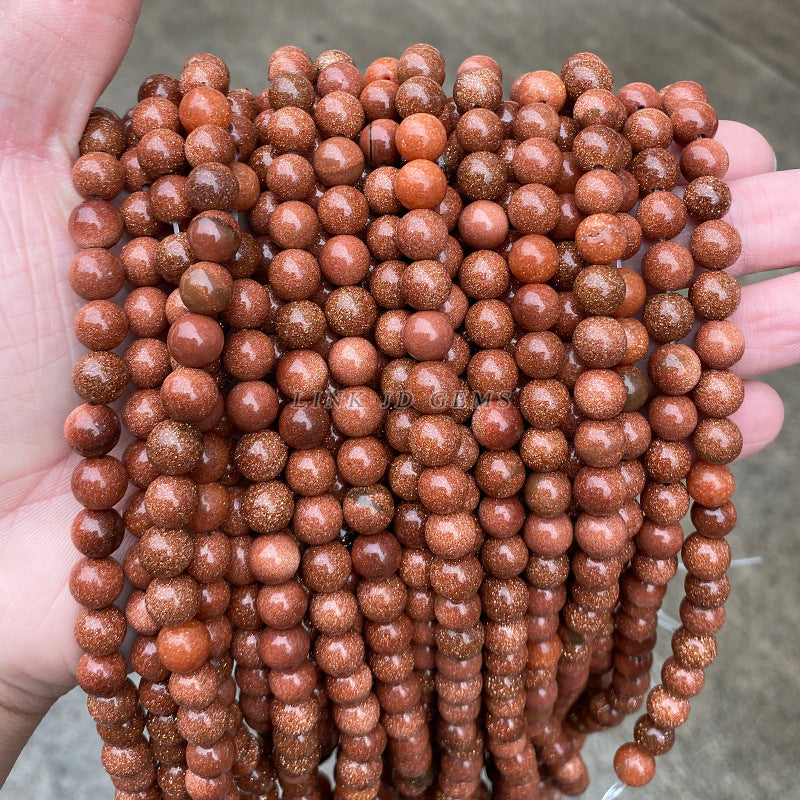 DIY jewelry accessories loose beads, sandstone beads