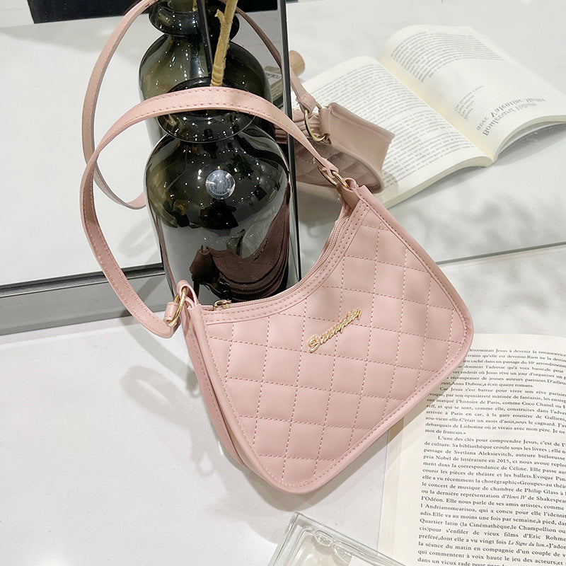 Embroidered armpit bag shoulder bag