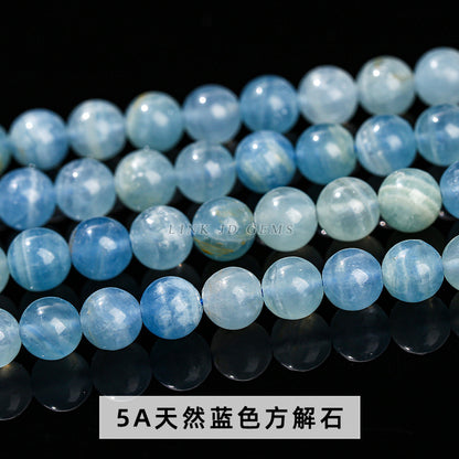 Blue calcite loose beads