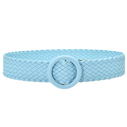 Color braided belt