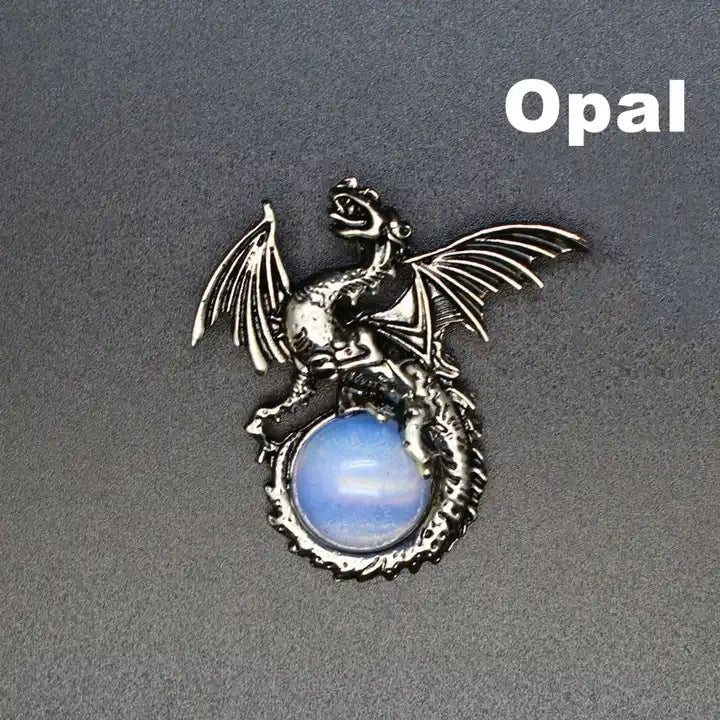 Pingente de Pterossauro Obsidiana Olho de Tigre 