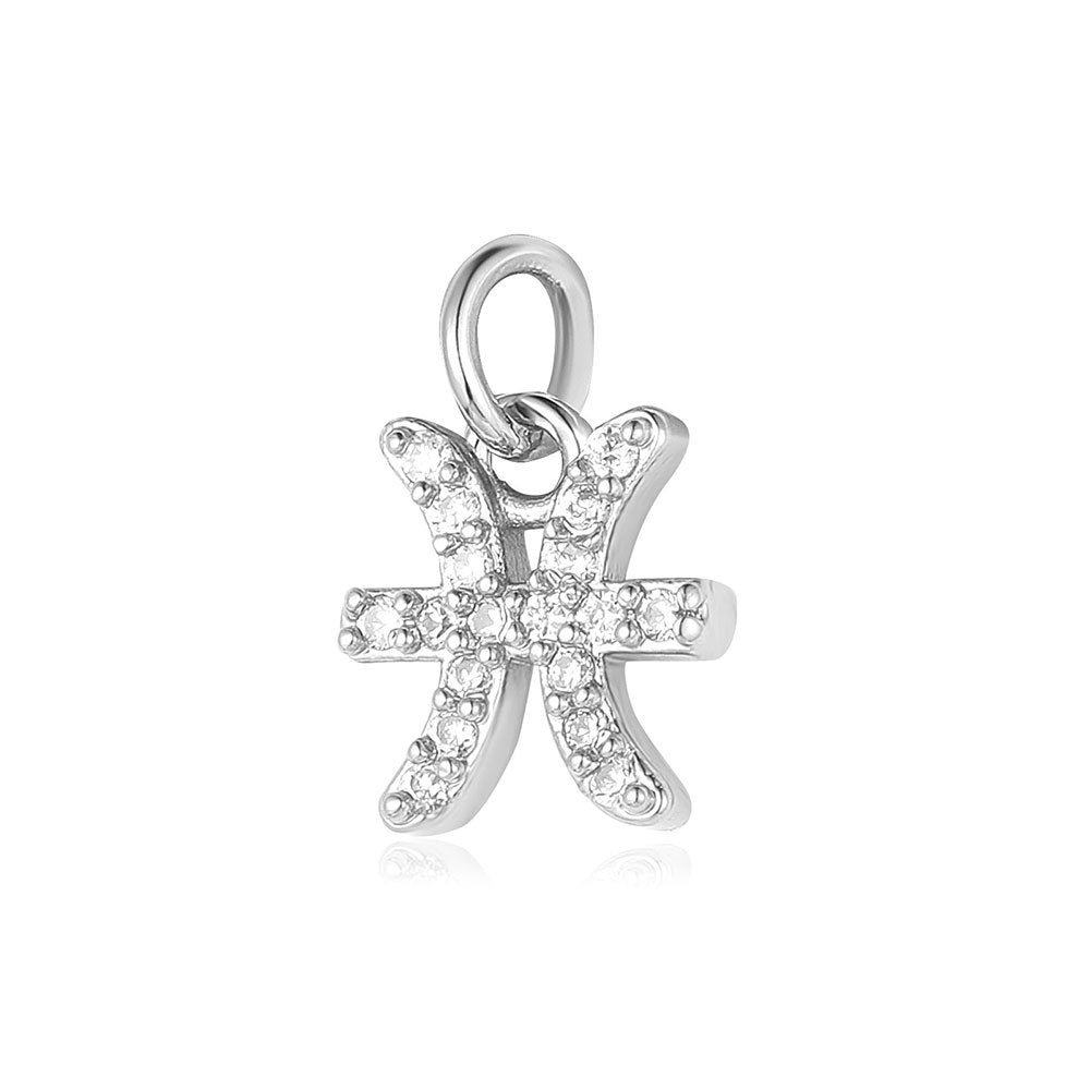 Twelve constellations copper zircon pendant