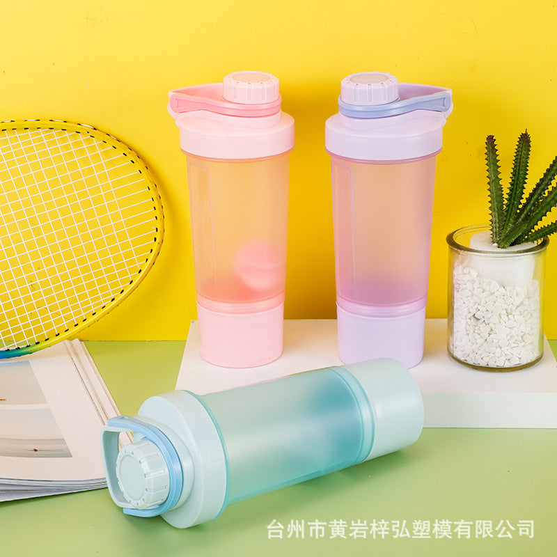 500ML Screw Cap Sports Protein Powder Shaker Cup