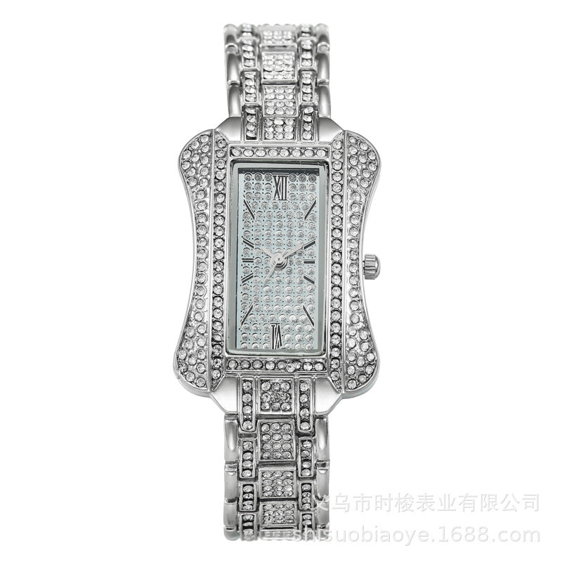 Gypsy watch women's steel belt full of diamonds