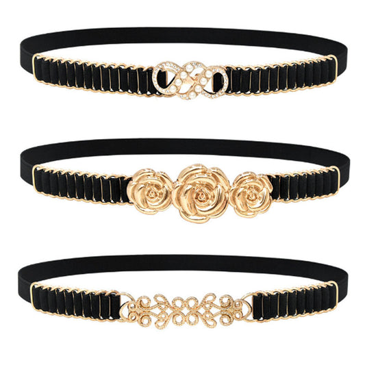 Elastic belt women's fine decorative elasticity