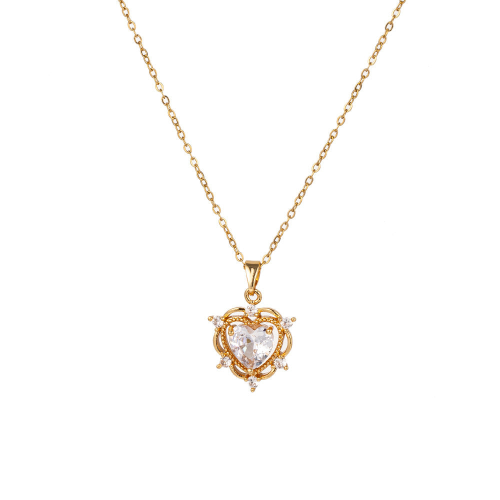 Women's Hexagram Zircon Clavicle Necklace