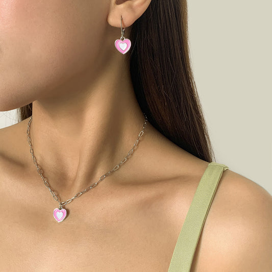 Hollow chain necklace set