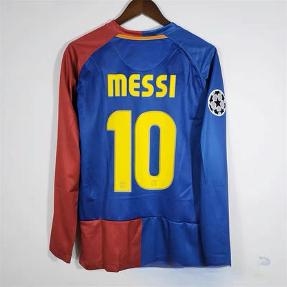 08-09 Barça 10 Messi Eto'o 14 Henry Xavi Iniesta Camiseta retro local/visitante 