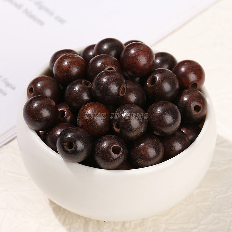 Perlas de madera de masa madre, perlas sueltas 