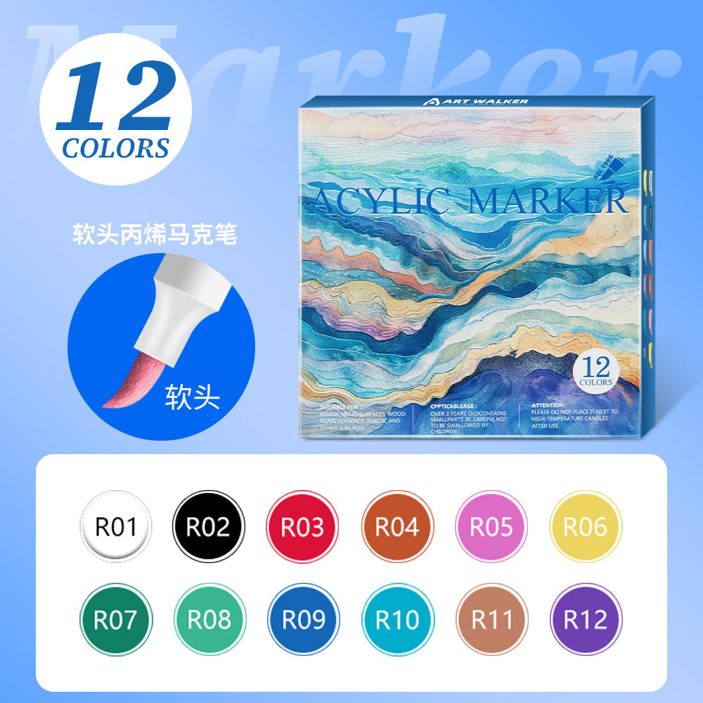 Soft Head Acrylic Marker Set