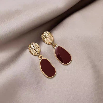 Pendientes retro rojos 