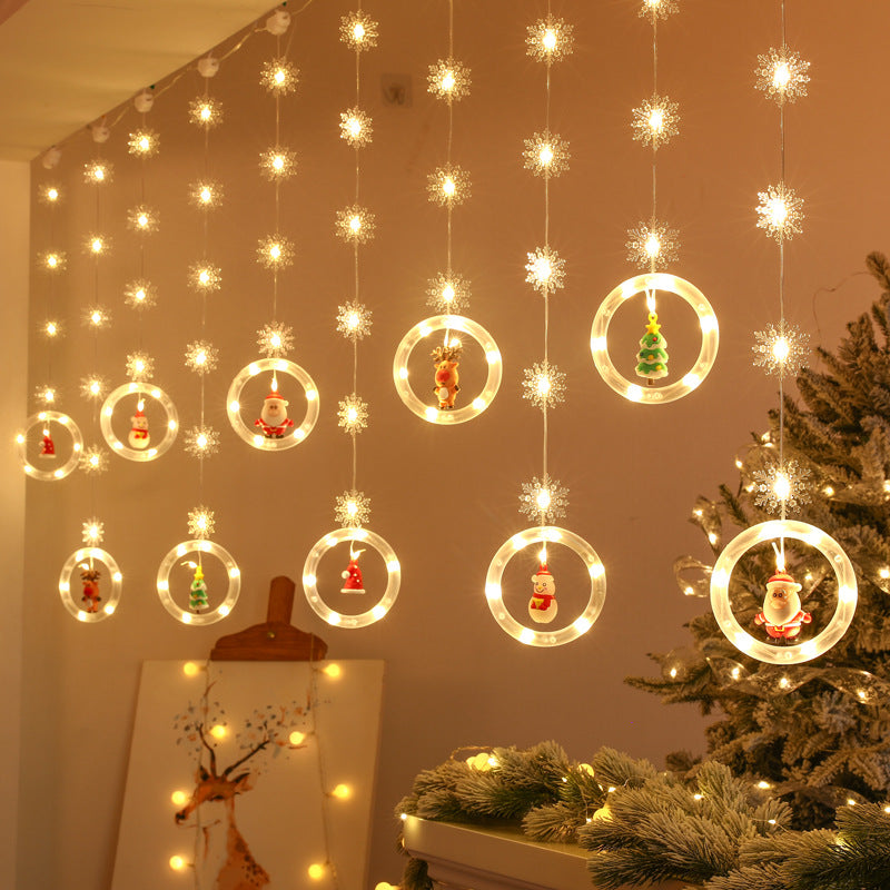 Five-pointed star curtain light LED star light string