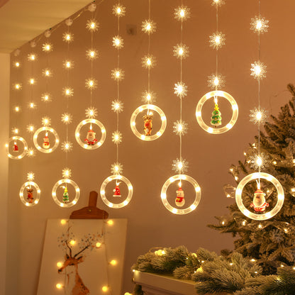 Five-pointed star curtain light LED star light string