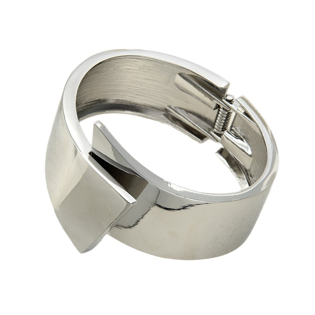 Spring Alloy Wide Bracelet