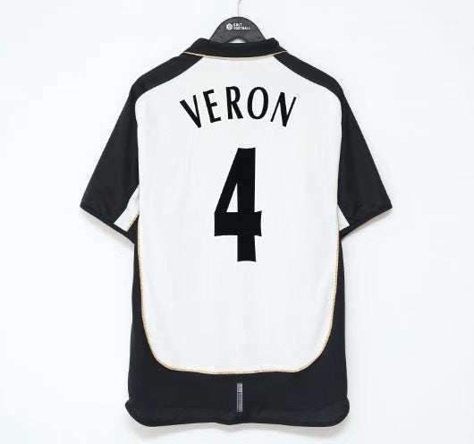 Camiseta reversible del centenario de Beckham en blanco y oro 7 01-02 