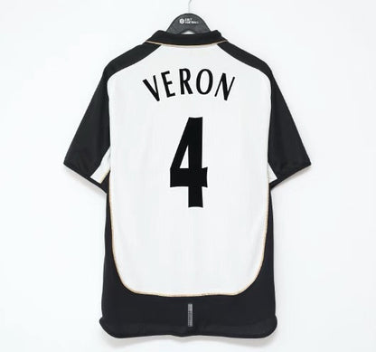 Camiseta reversible del centenario de Beckham en blanco y oro 7 01-02 