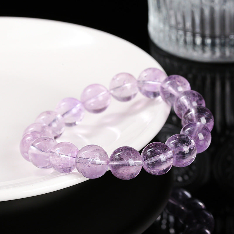 7A Natural Ice Penetrating Lavender Amethyst Bracelet