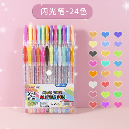 Color glitter neutral pen