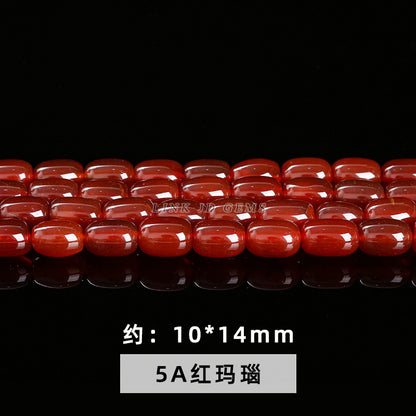 agate rice beads loose beads drum beads bucket beads DIY