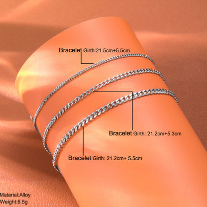 Rust-free Cuban chain bracelet for men and women