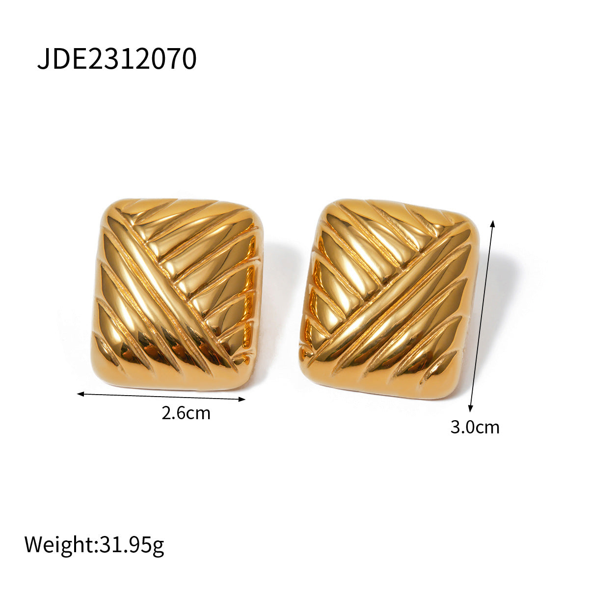 Square Braided Earrings