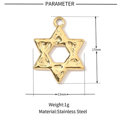 Star Sun Titanium Steel Necklace Pendant ins
