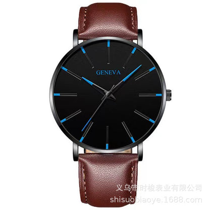 Geneva Fashion Thin Men's Quartz Watch