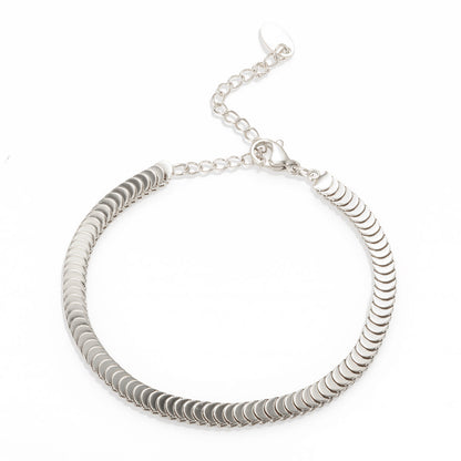 Golden fish scale bracelet