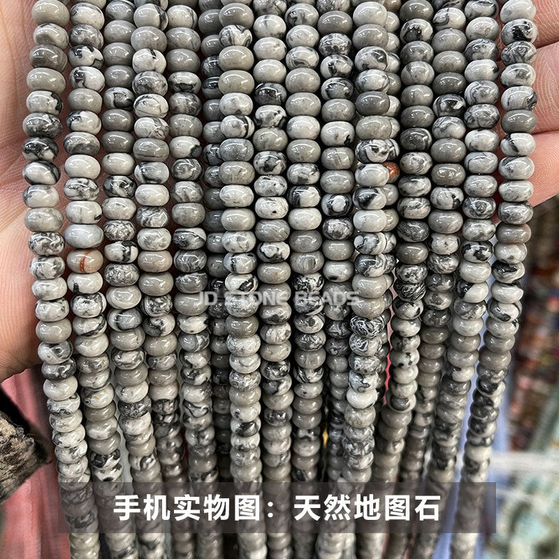 6 * 4Mm natural stone crystal abacus beads loose beads