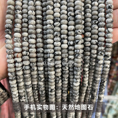 6 * 4Mm natural stone crystal abacus beads loose beads