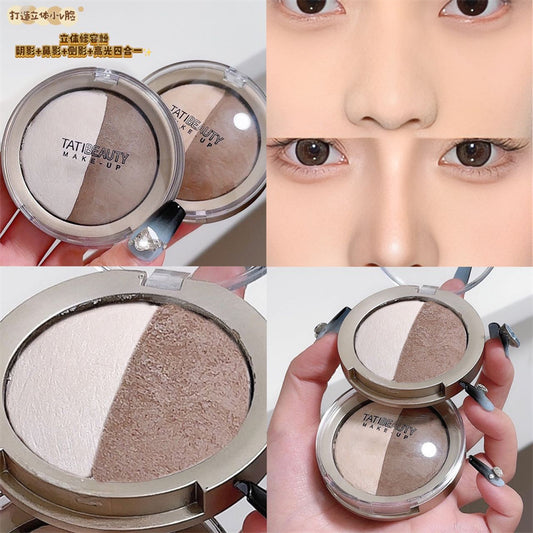 Combinación de resaltador y contorno 