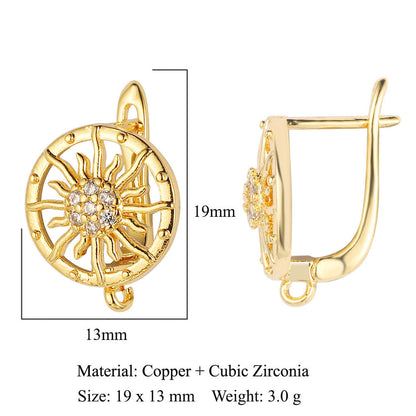 Round shell women's ear buckle