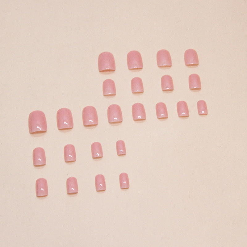 Uñas cuadradas de estilo europeo de color sólido, de longitud media y alargadas 
