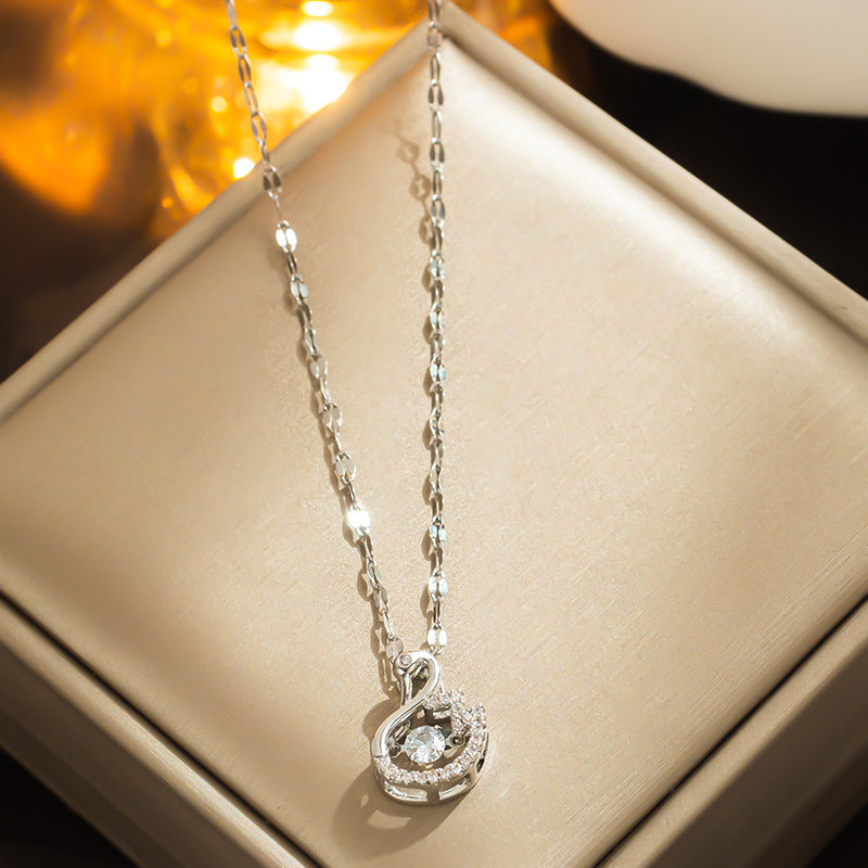 Dream of Swan Necklace: Luxury Gift for Girlfriend