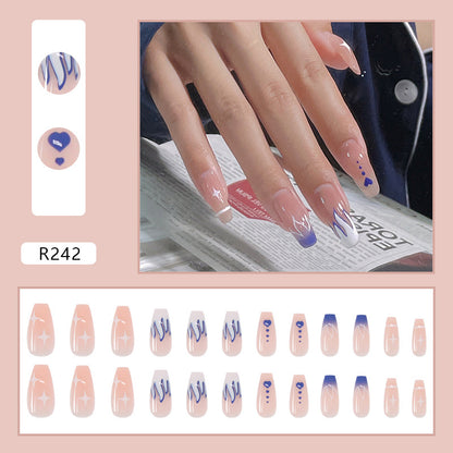 Pegatinas para uñas estilo ballet removibles 
