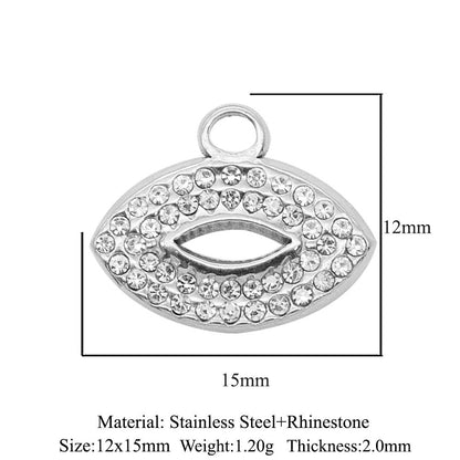 3 pcs/pack stainless steel sun zircon pendant.