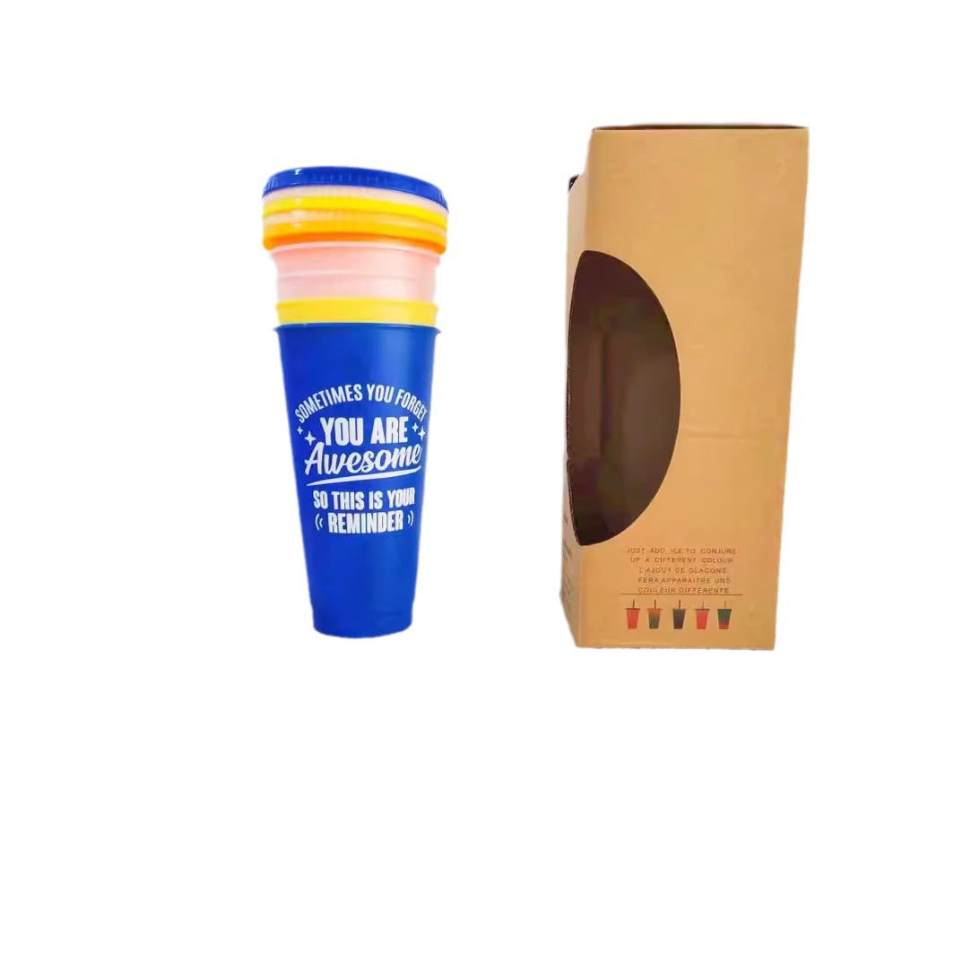 Color multi-color single-layer 710M plastic straw cup