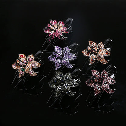 Rhinestone large grab Korean hair reel