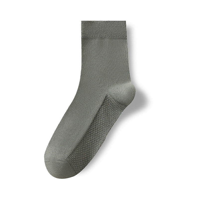 Calcetines antiolor de algodón para hombre de media pantorrilla primavera-otoño 