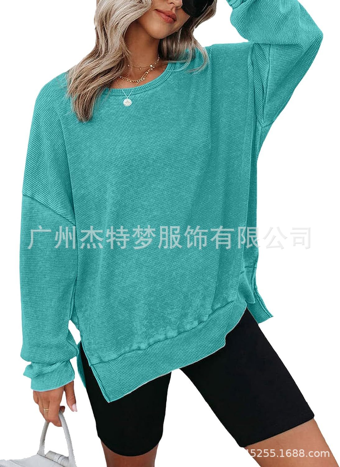 Autumn new crew neck long-sleeved t-shirt