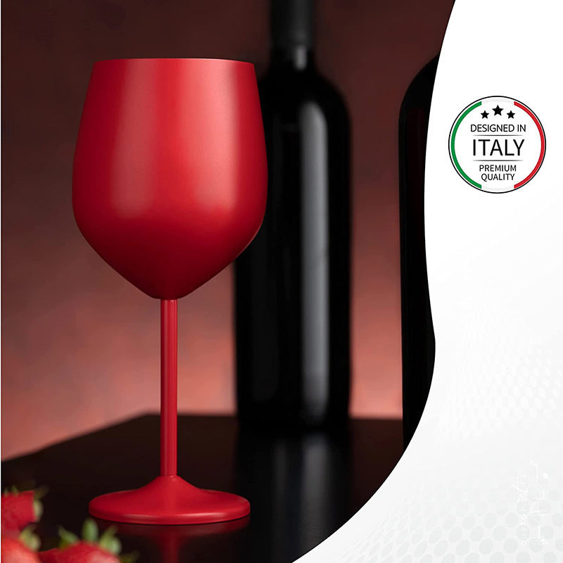 Stainless steel 304 tall wine glass