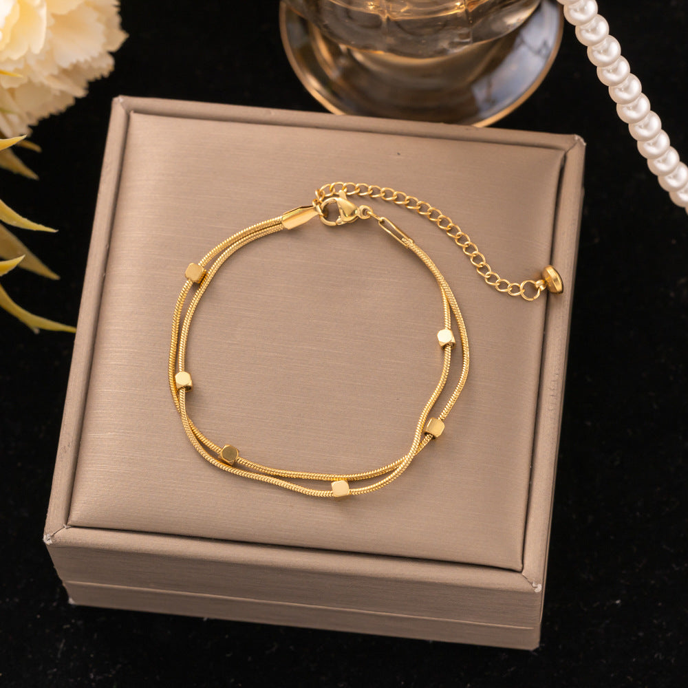 18K Gold Titanium Steel Bracelet