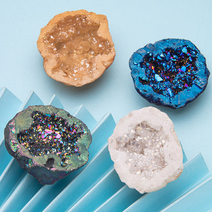 Crystal Cave Treasure Bowl Electroplating Colored Plaything Ornaments