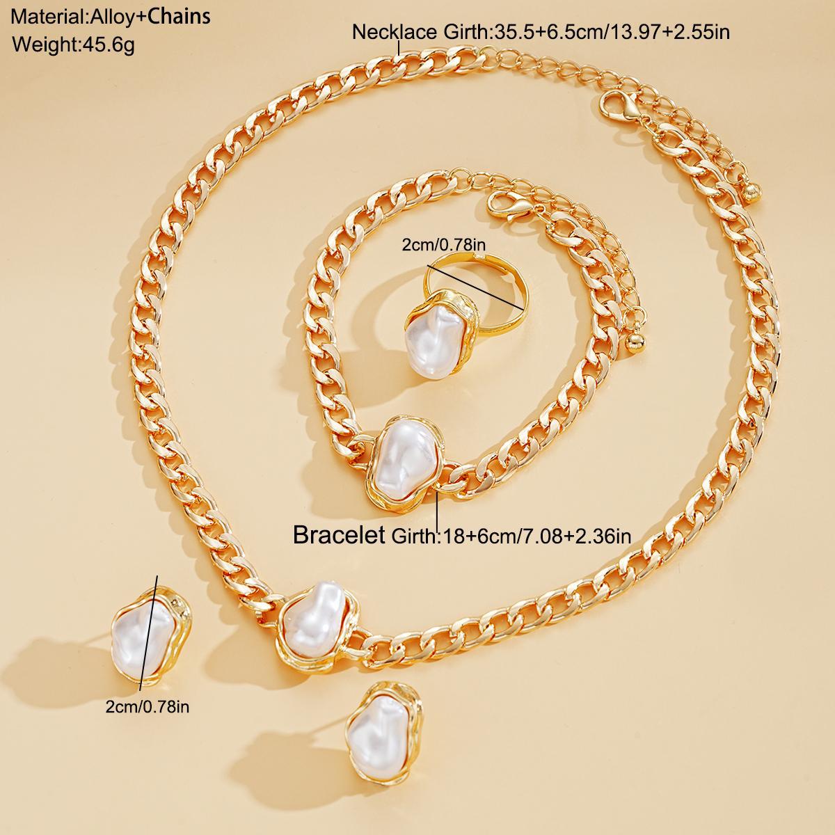 Irregular Pearl Jewelry Set