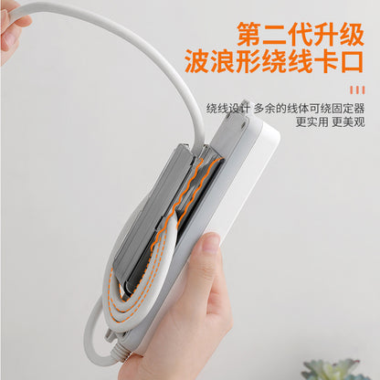 Soporte para regleta de enchufes de pared sin taladro 