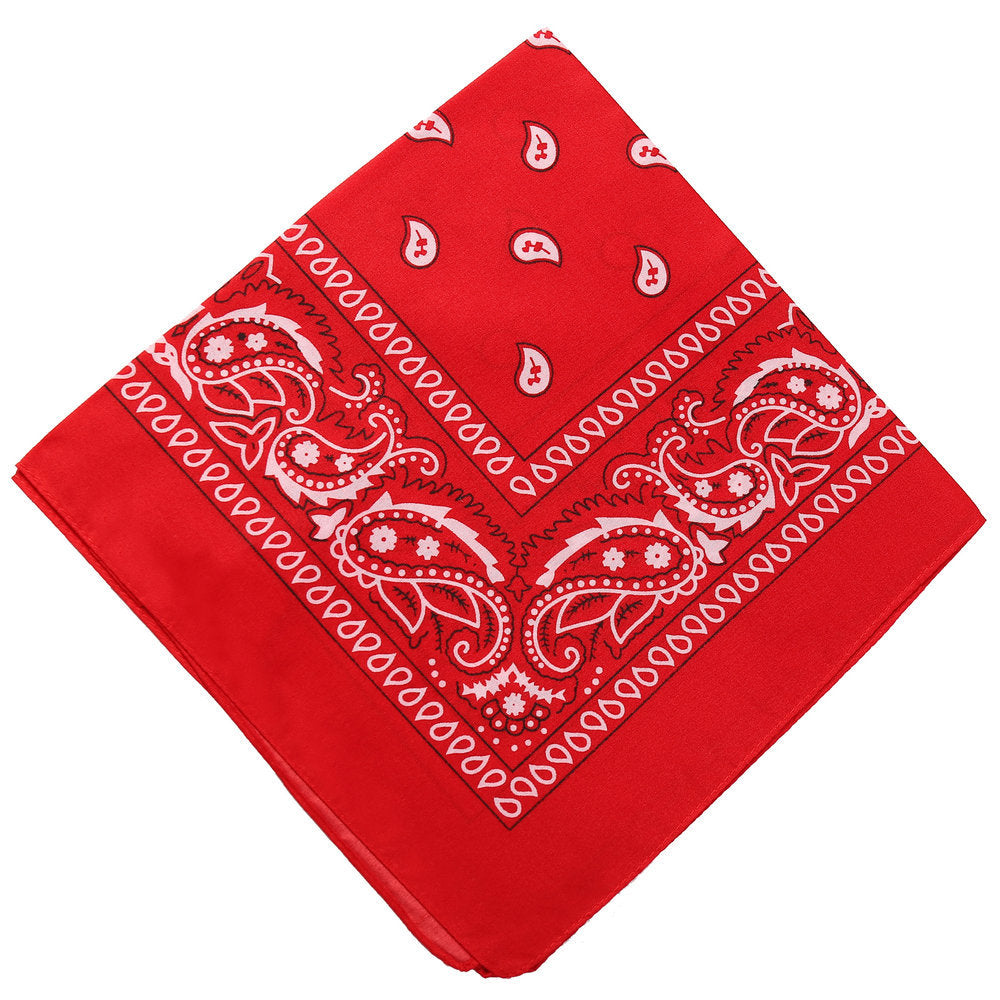 Pañuelo mágico para la cabeza con forma de bandana cuadrada con flores 