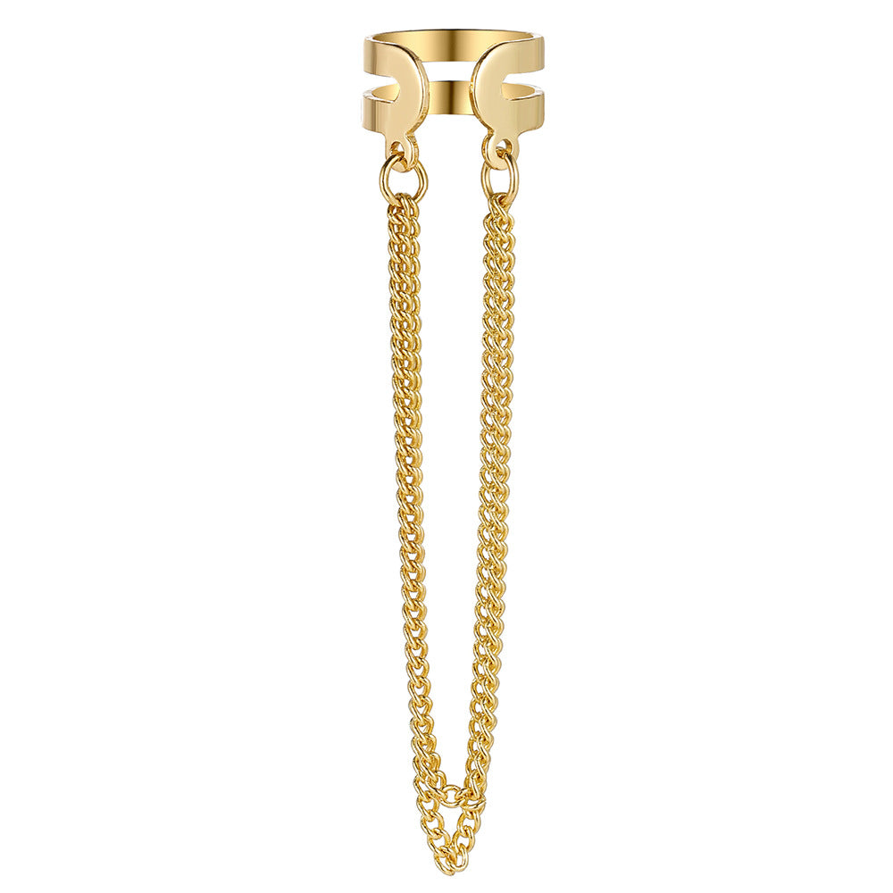 Gold Leaf No-Piercing Ear Clip Set