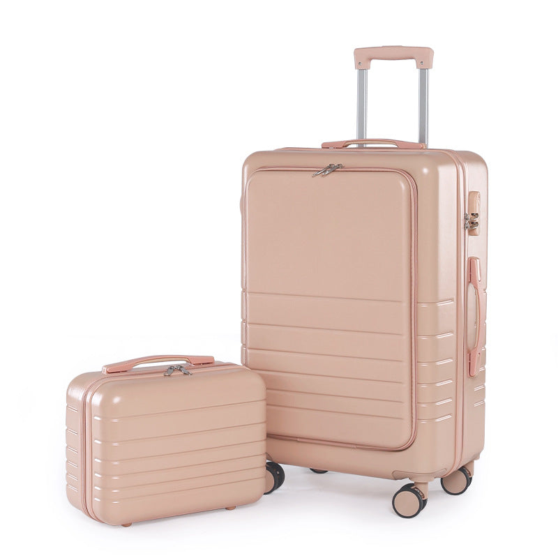 Front open suitcase for men and women