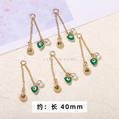 Ancient sand gold dripping copper accessories